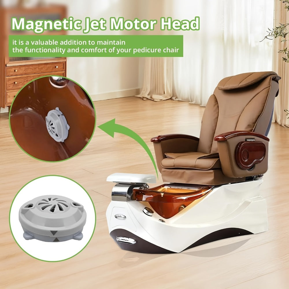 Pipeless Jet Motor Replacement for Pedicure Spa Chair - Magnetic Jet Head with Propeller & Cap, Model P153, Compatible with LURACO & Most Pedicure Bowls, Nail Salon Equipment Part - product image 4