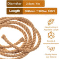 Manila Rope Natural Jute Twisted Hemp Rope – 3/4" 1" 1-1/4" 1.5" Thick Heavy Duty Outdoor Rope for Swing Bed Hammock Railing Crafts Tug of War Landscaping Gardening Bundling Home D - product image 11