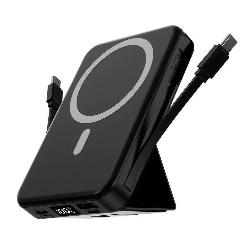 10000mAh Mobile Power, 22.W Magnetic Charging Treasure, Comes with Convenient Dual Cable, with LED Power Display, Stand Mobile Power, Can Charge 5 Devices At The Same Time, Comes w - product image 4