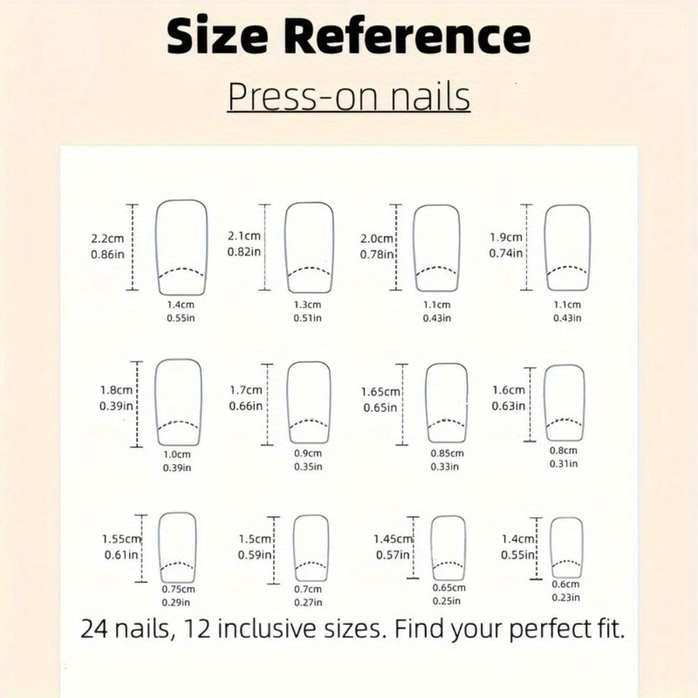 Chrome Nails 96 Pieces 4 Packs Pink Mirror Short Square Press On Nails – Glossy Acrylic Full Cover Fake Nails for Women Girls Summer Dating Personalized Nail Art Kit - product image 5