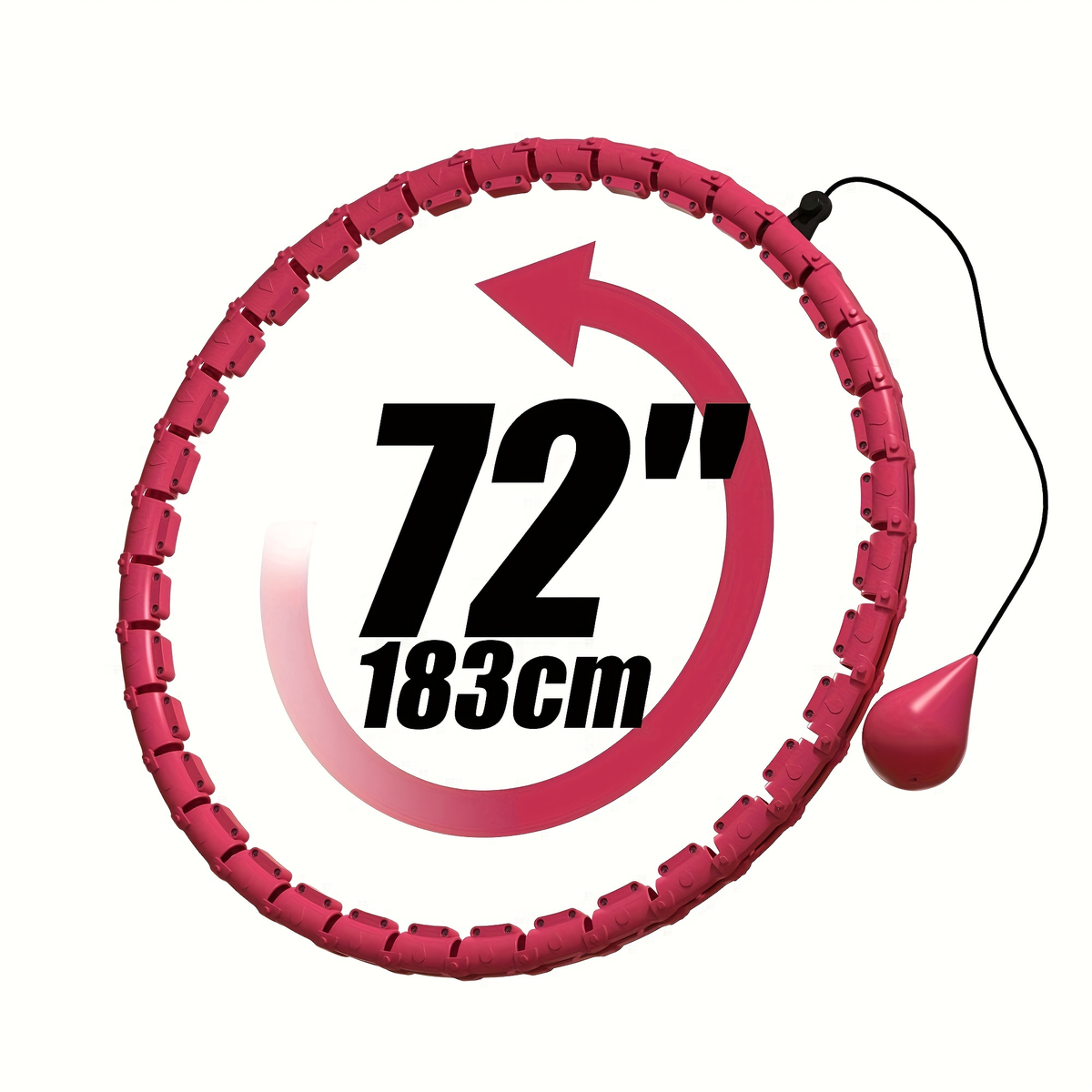 36-Knot Gravity Fitness Circle, Adjustable Resistance, Detachable Design for Core Workouts, Waist Slimming & Strength Training, Home & Gym Use, Great Fitness - product image 3