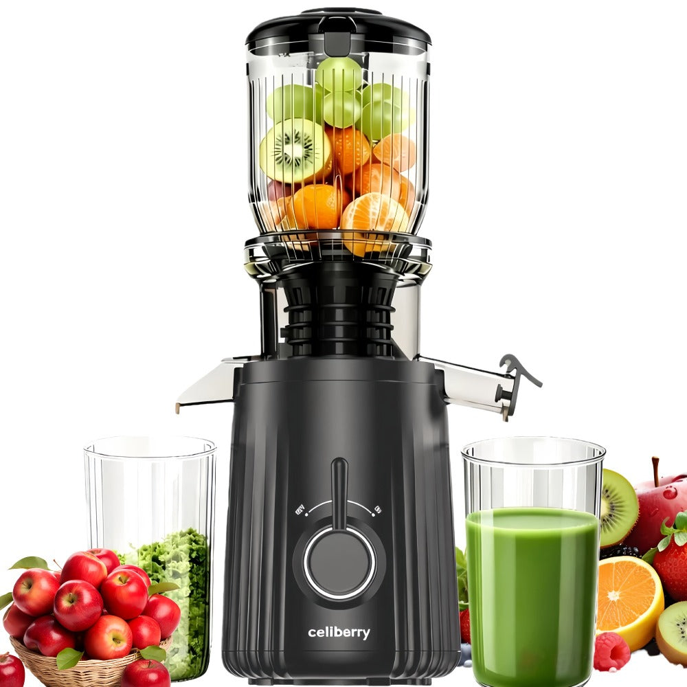 Masticating Juicer Cold Press - 4.25" Wide Feed Chute Auto-Feed Slow Juicer for Whole Fruits & Vegetables, 98% Juice Extraction, Quiet Motor, Easy to Clean, Compact for 1-2 People, - product image 4