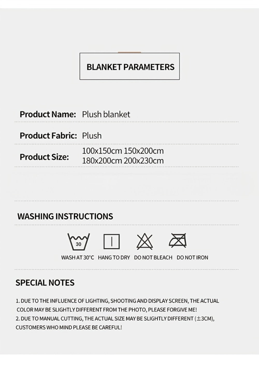 500gsm Heavy Plush Blanket – Ultra Thick Soft Warm Fluffy Blanket for Bed, Sofa & Travel, Baby to Double Size, 5 Colors - product image 39