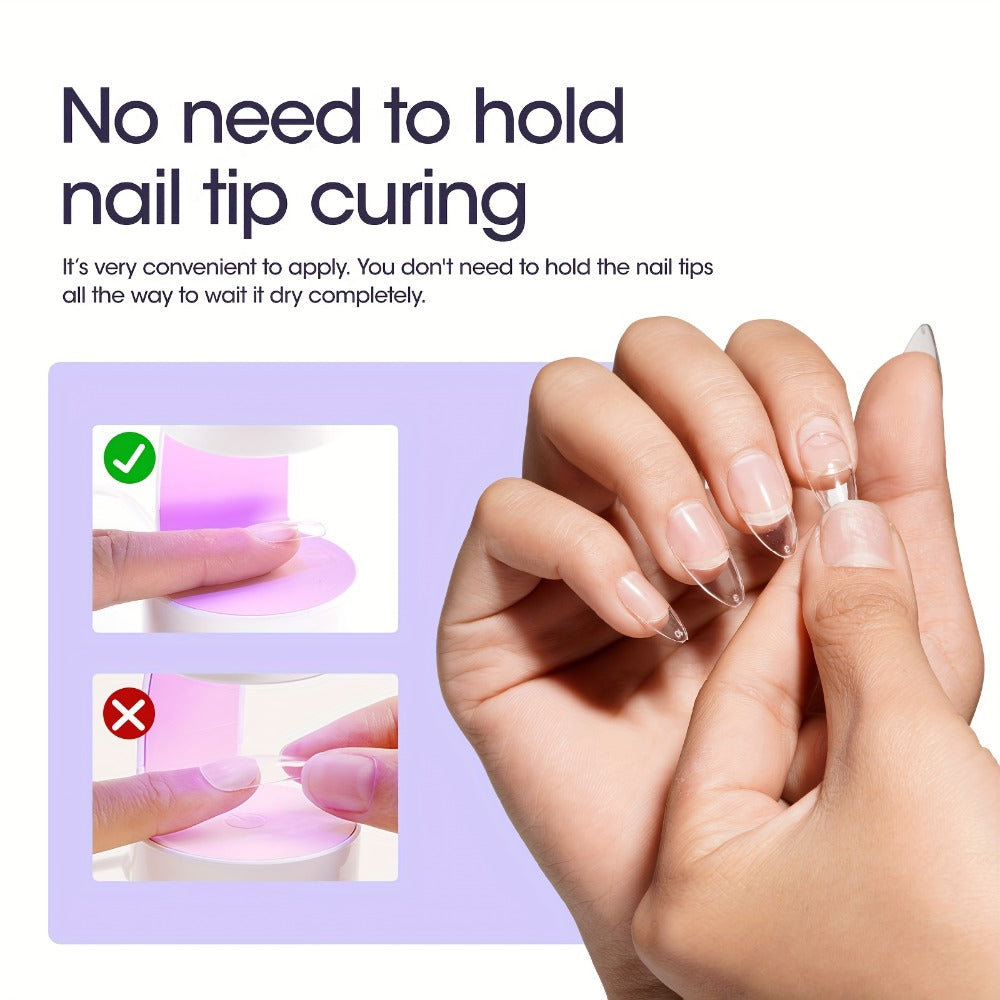 Nail Glue Gel UV LED Solid Formula 30g — Crystal Clear Extra Strong Bond for Press On Nails, Acrylic Tips, Nail Extensions & Rhinestones | Repositionable Before Cure | Lasts Up to  - product image 3