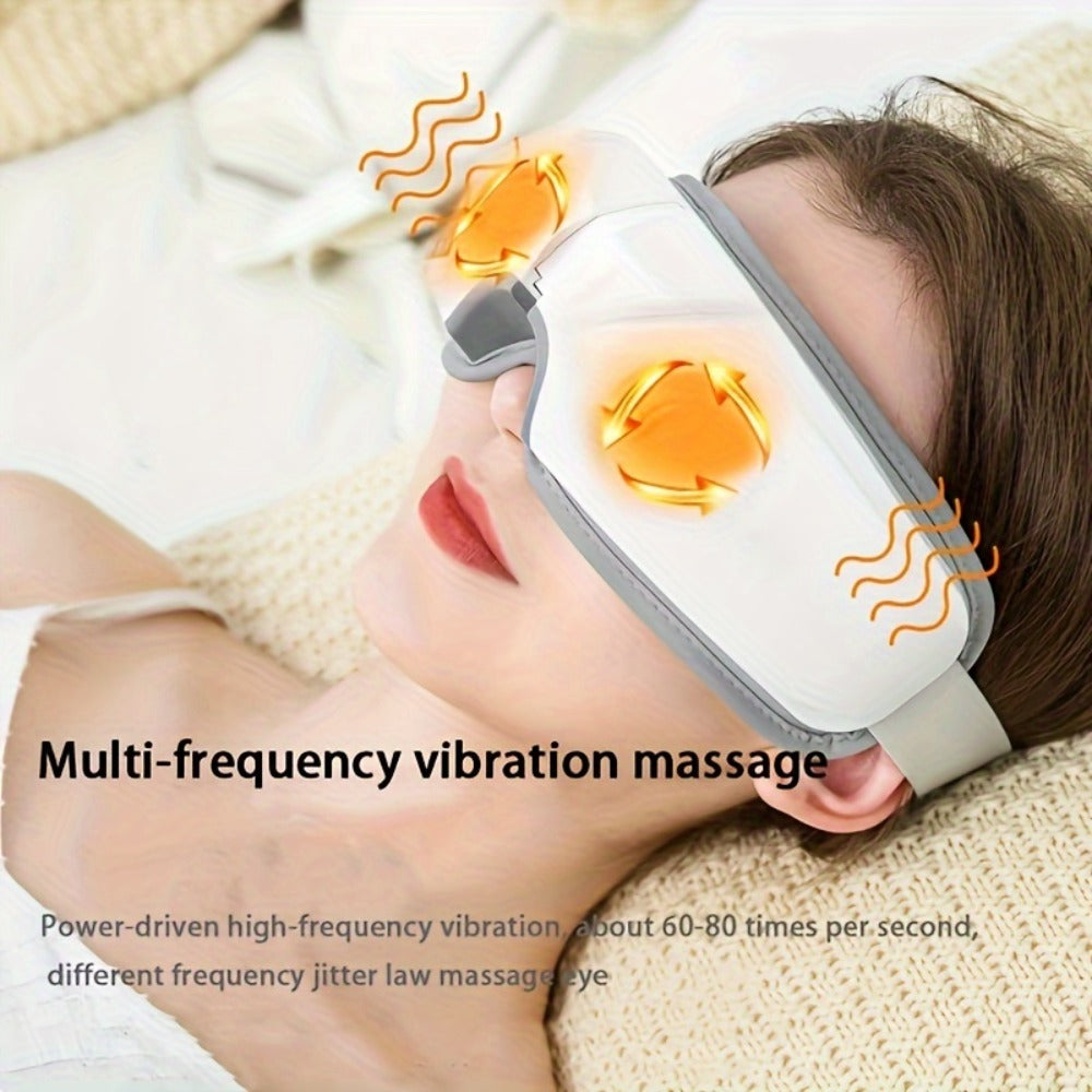 Eye Massager 4D Kneading Vibration Hot Compress Bluetooth Music Massage – Rechargeable Portable Eye Relax Device for Stress Relief - product image 7