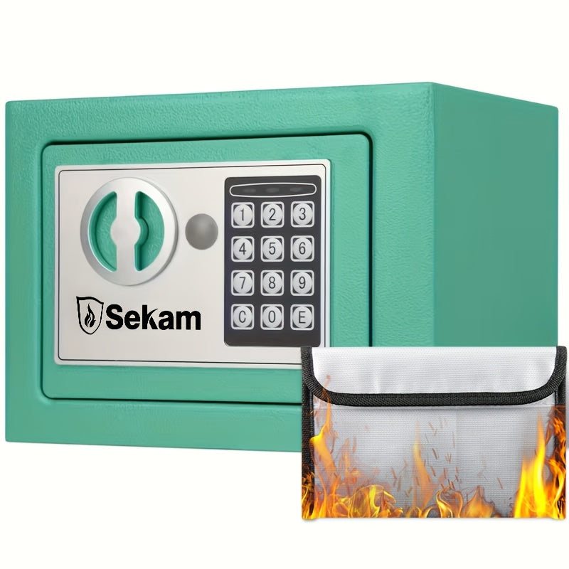 Heavy Duty Steel Safe With Cash Bag Without Cash Bag Home Safety Safe Equipped With A Combination Lock and Key Lock Suitable For Storing Cash Documents and - product image 12