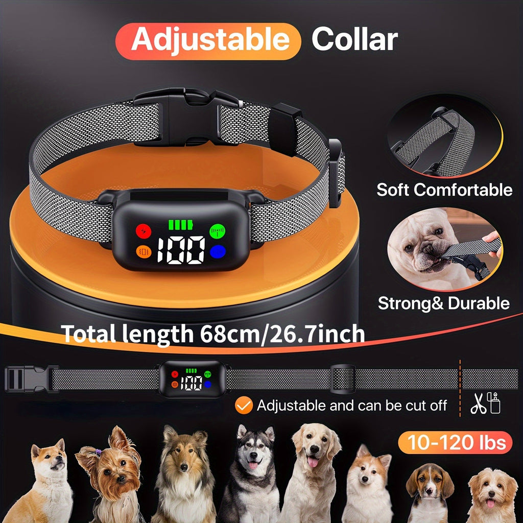 4 Modes Shock Vibration Sound Light, Rechargeable E-Collar for Medium Large Dogs 30-120 lbs | Dog Training Collar with Remote X300 - product image 2