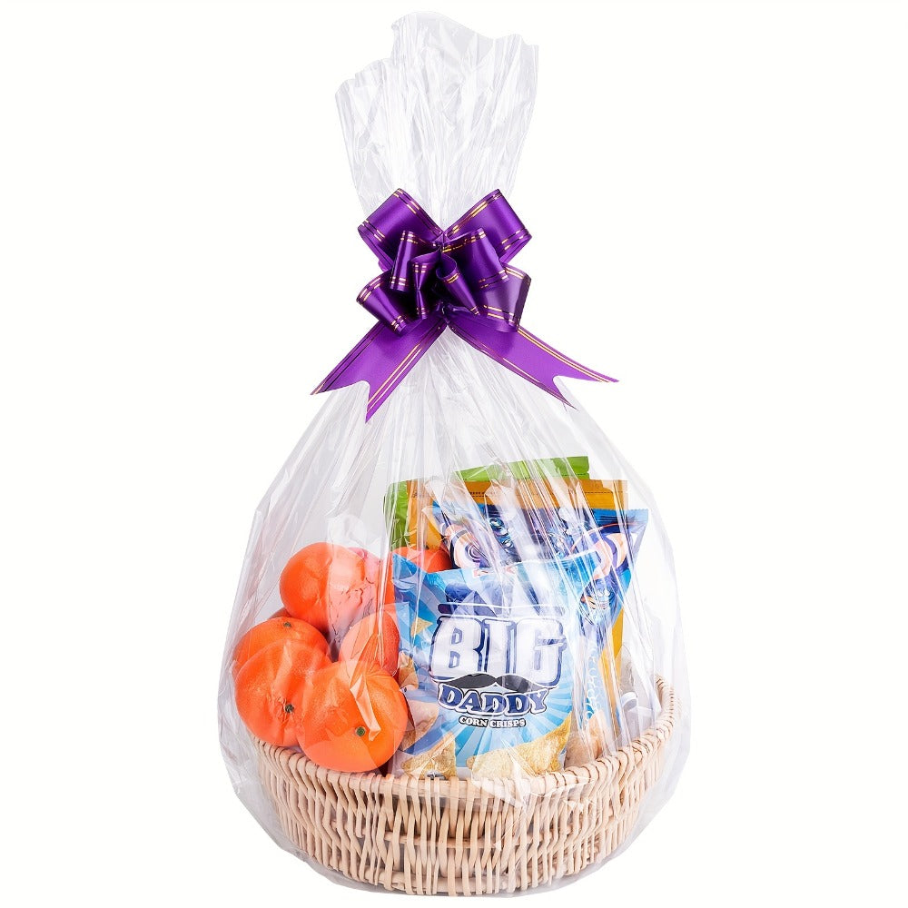 Cellophane Bags 50-Pack Large 18x30 Inch Transparent Gift Basket Wrap Bags – Clear Cellophane Wrapping for Christmas, Holidays & Gift Packaging - product image 6