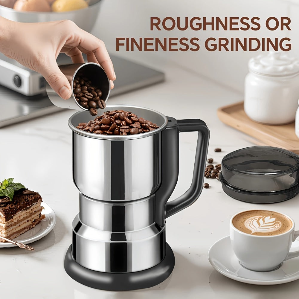 Electric Coffee Grinder 300W 25000RPM – 8-Blade Stainless Steel Spice & Grain Mill for Coffee Beans, Nuts, Spices | Home, Cafe & Camping - product image 5