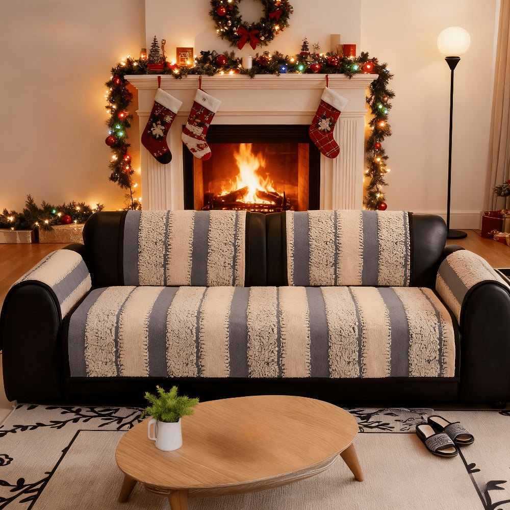 Sofa Cover Plush Non-Slip Washable Sectional Couch Slipcover Soft Durable Furniture Protector for Pets Cats Dogs 2 3 4 Cushion Sofa L-Shape Modern Sofa Pad Warm Sitting Cover All S - product image 6