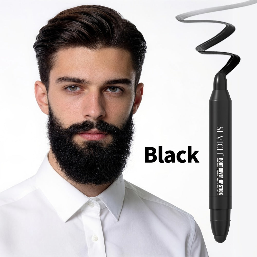 Gray Hair Root Touch Up Pen for Men – Instant Coverage Beard & Hairline Dye Stick, No-Mix Precision Applicator, Long-Lasting Color, All Hair Types, Black & Dark Brown - product image 3