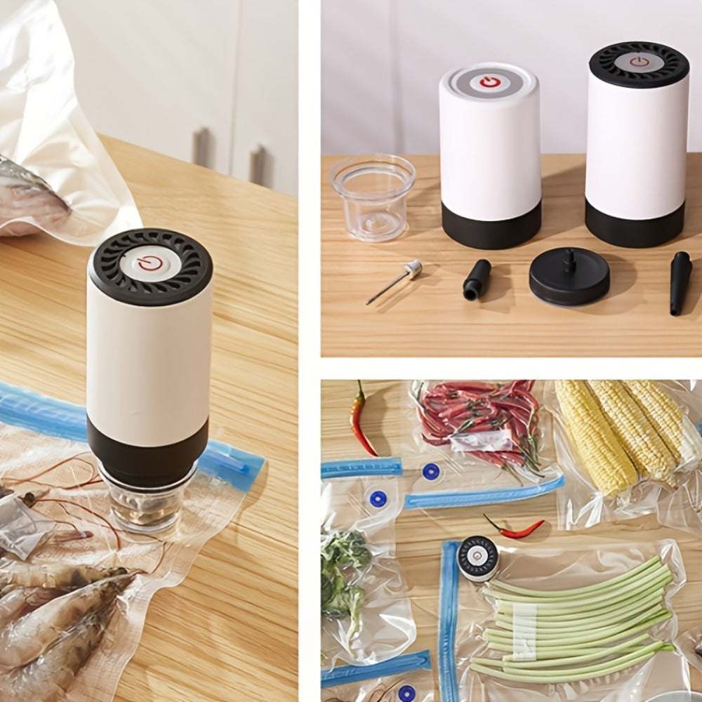 Cordless Vacuum Pump with Multiple Accessories – Portable Food Vacuum Sealer & Dehumidifier for Food Preservation, Crisper Containers, Travel Space Saving & Outdoor Storage - product image 13