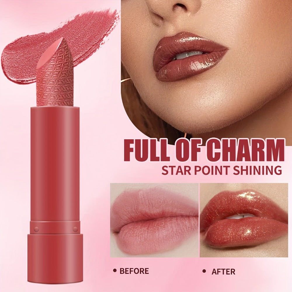 Glossy Shimmer Lipstick Gift Box Set 6PCS – Water-Resistant Long-Lasting Shimmering Lip Color in Assorted Shades, Buildable Pigment Luminous Finish Lipstick Collection for Women Al - product image 7