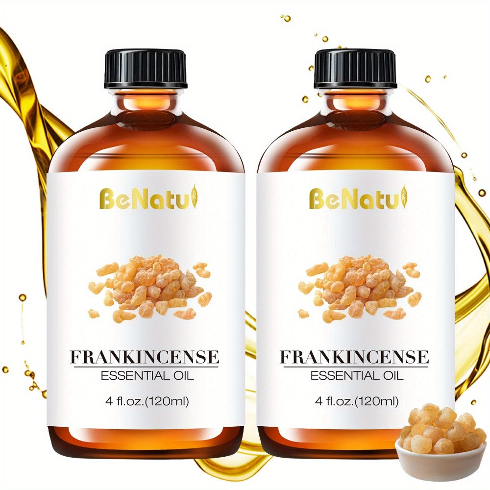 Pure Essential Oil Set 4.06 oz — Frankincense, Lemon, Lemongrass & Rosemary Oils for Massage, Bath, Hair, Skin & Nail Care, Aromatherapy Gift for Women, Mother's Day & Birthday Gif - product image 3