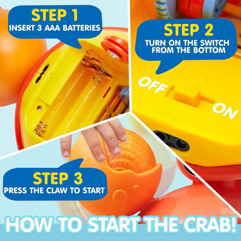 Interactive Tummy Time Toy for Infants, Dancing Walking Sensory Crawling Toy for Babies & Toddlers, Perfect Christmas & Baby Gift | Crawling Crab Baby Toy with - product image 2