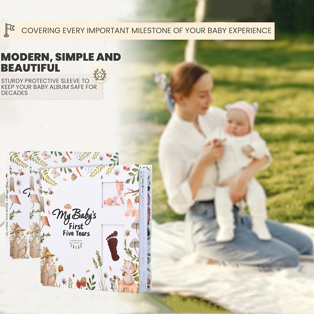 Modern Minimalism: A Memory Book for Male Or Female, 124 Pages, 9.96x9.84 Inches, The First Eternal 5-Year-Old Book, A Milestone Book That Records Every Event - product image 5