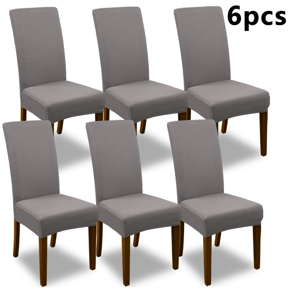 Stretch Dining Chair Covers Set | Elastic Jacquard Slipcovers for Dining Room Kitchen Wedding Office, 4pcs or 6pcs, 9 Colors, Washable Furniture Protector - product image 17