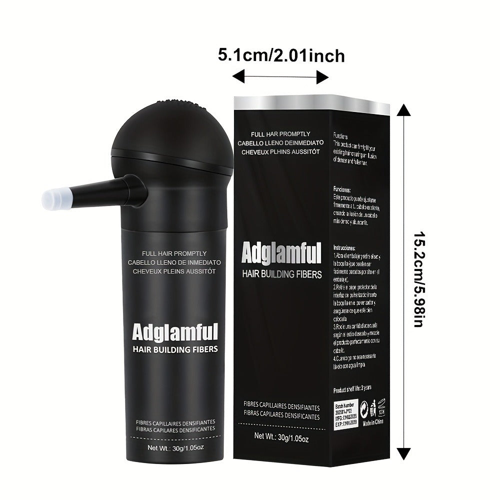 Thinning Hair Concealer Fibers 2-in-1 Kit with Spray Bottle - Instant Thickening Powder for Fuller Thicker Natural Look Covers Bald Spots Receding Hairline All Hair Types Women Men - product image 6