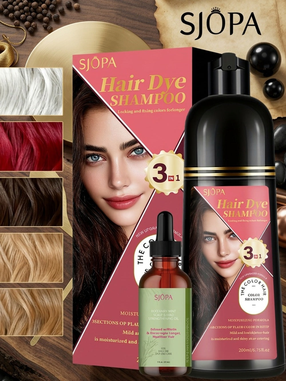 Hair Color Dyeing Shampoo 3-in-1 with Plant Squalane & Glycerin — Colors, Conditions & Cleanses in One Wash | No Developer Needed | 10 Shades | Easy At-Home Hair Coloring for Women - product image 10