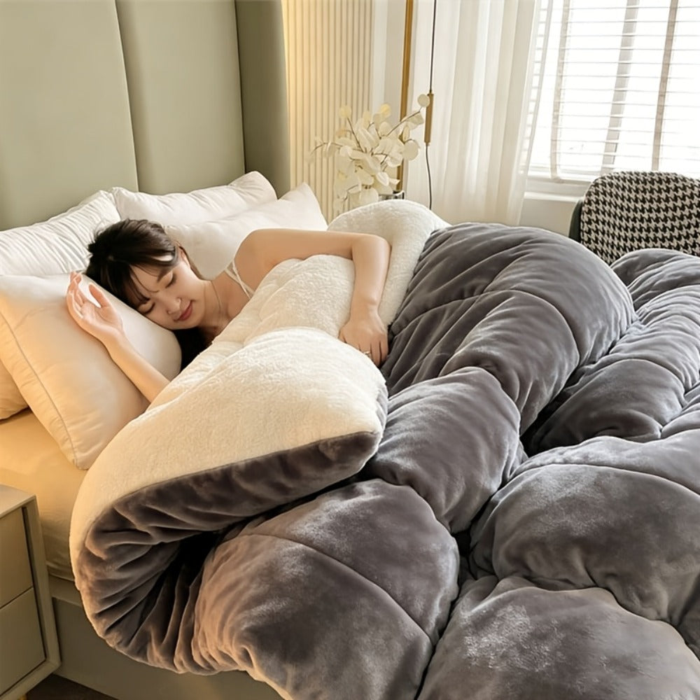 Moire Pattern Flannel Blanket – 200-250gsm Thick Plush Reversible Throw for Sofa & Bed, Soft Cozy Microfiber, 5 Colors, 4 Sizes - product image