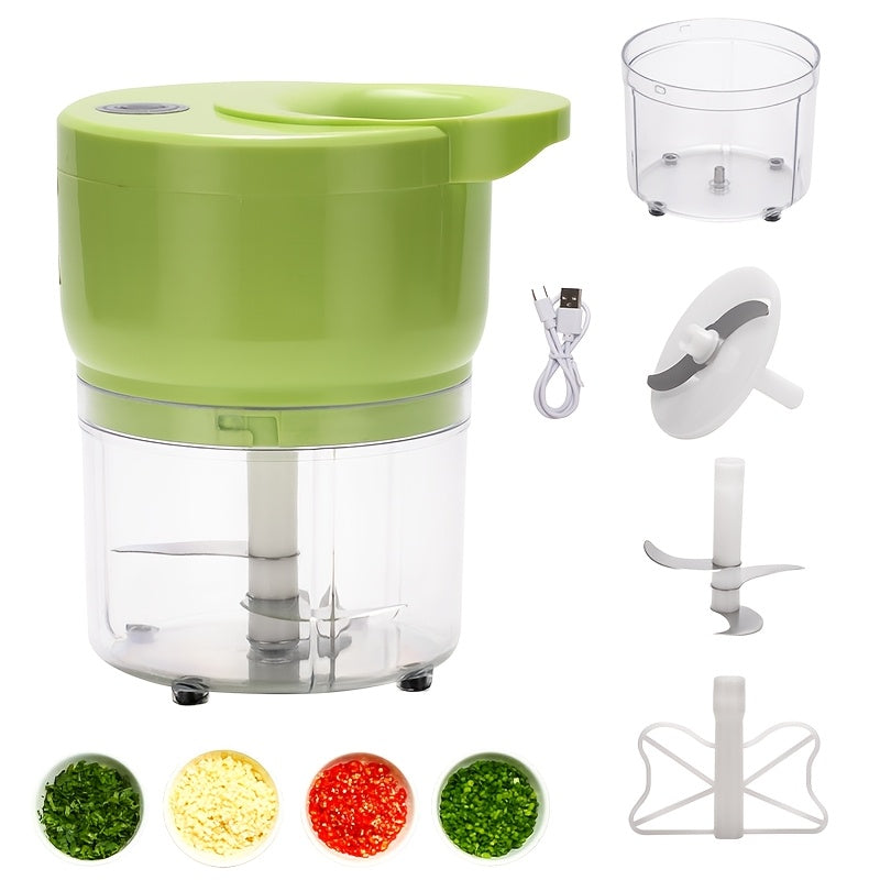 Electric Food Chopper Mini Garlic Crusher USB Rechargeable Meat Grinder 3.38oz 8.45oz Portable Wireless Kitchen Tool - product image 22