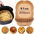 Air Fryer Parchment Paper Liners 250pcs - Non-Stick Disposable Square Liner Sheets for 5-8QT Air Fryer Basket Baking Roasting Microwave Unbleached - product image 15