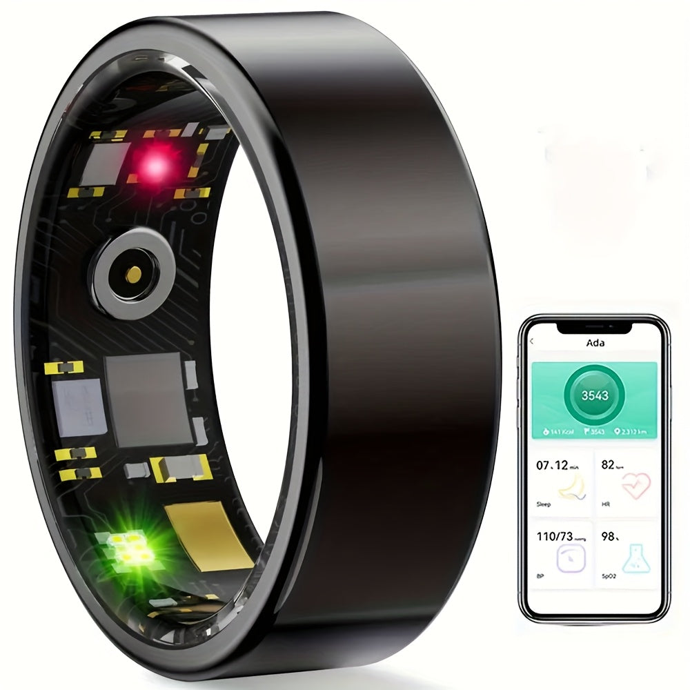 IP68 Waterproof Health Monitor – Smart Ring Fitness Tracker