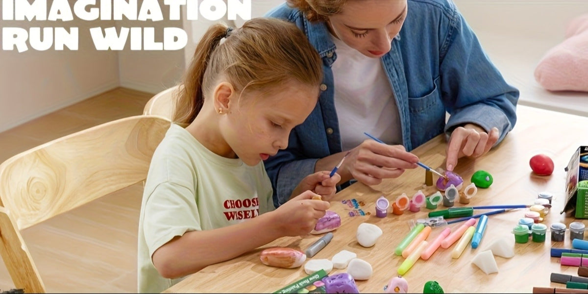 Graffiti Puzzle Outdoor Art Craft Activity Kit Non-Toxic Screen-Free Creative Birthday Party Gift for Boys Girls Ages 5+ – Stone Painting Set Glow in the Dark for Kids
