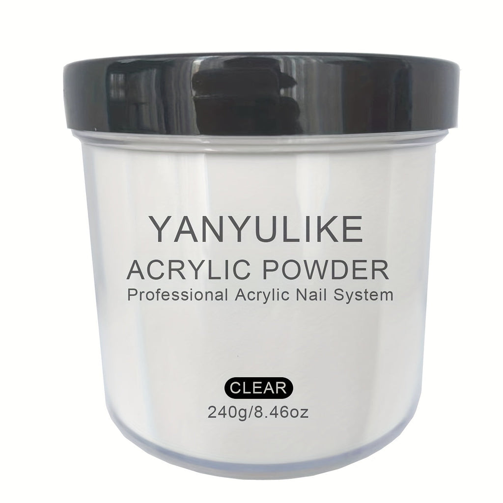 Acrylic Nail Powder 8oz Professional Clear Pink Nude White Fast Set No Lamp Required for Nail Extensions 3D Nail Art Carving Salon Quality Bulk Powder for Beginners Techs - product image 13