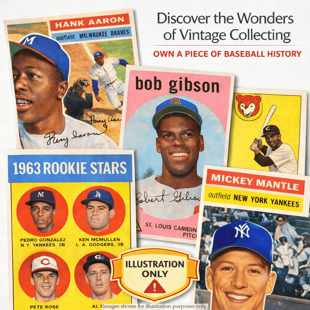 Random Pre-War & Classic Era Trading Cards, Hall of Famers Rookies & Autograph Possible, Collector Gift for Baseball Fans Kids Adults | Topps Vintage Baseball Foil Mystery Pack