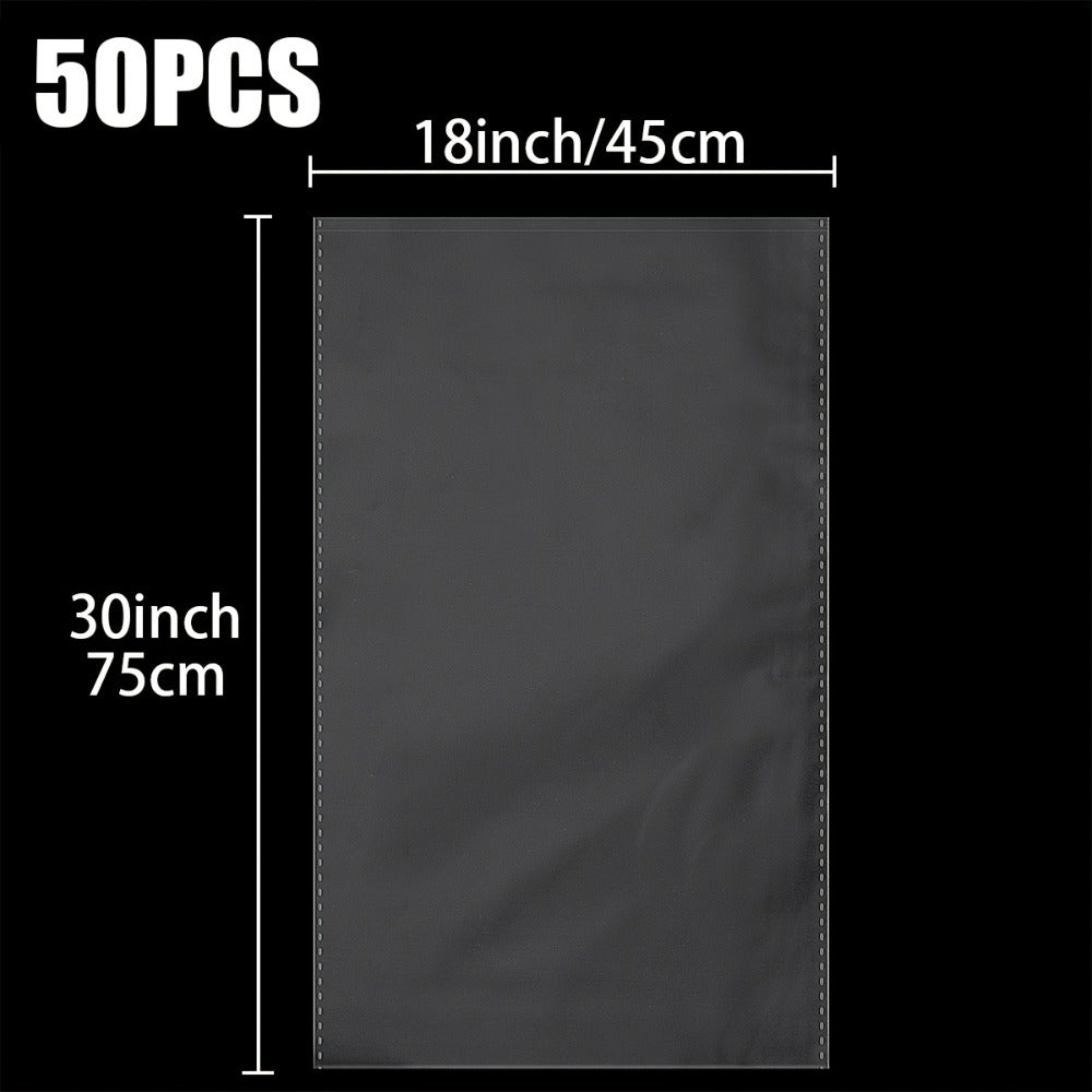 Cellophane Bags 50-Pack Large 18x30 Inch Transparent Gift Basket Wrap Bags – Clear Cellophane Wrapping for Christmas, Holidays & Gift Packaging - product image 3