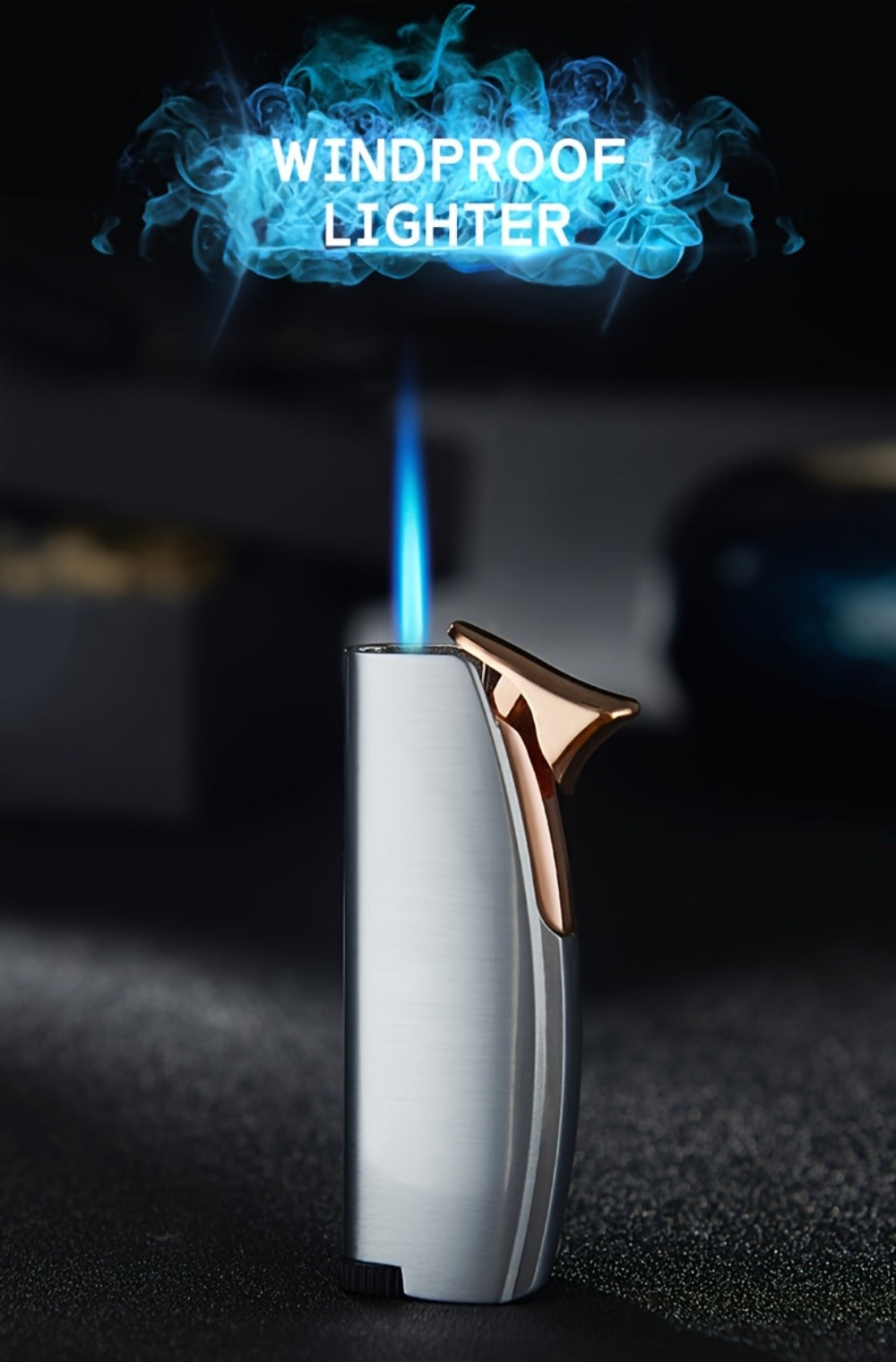 Windproof Lighter 2-Pack – Slim Portable Pocket Lighter with Mirror Finish, Refillable Butane Flame, Fashionable Gift for Men & Women, Available in 8 Colors (Red, Black, White, Sil - product image 22