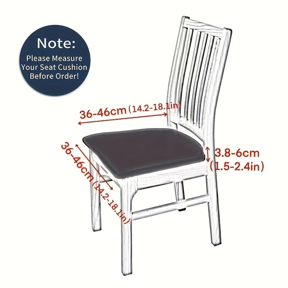 Dining Chair Covers Set of 4 Stretch Elastic Seat Slipcovers Soft Brushed Polyester Solid Color Chair Protector for Home Office Kitchen - product image 4