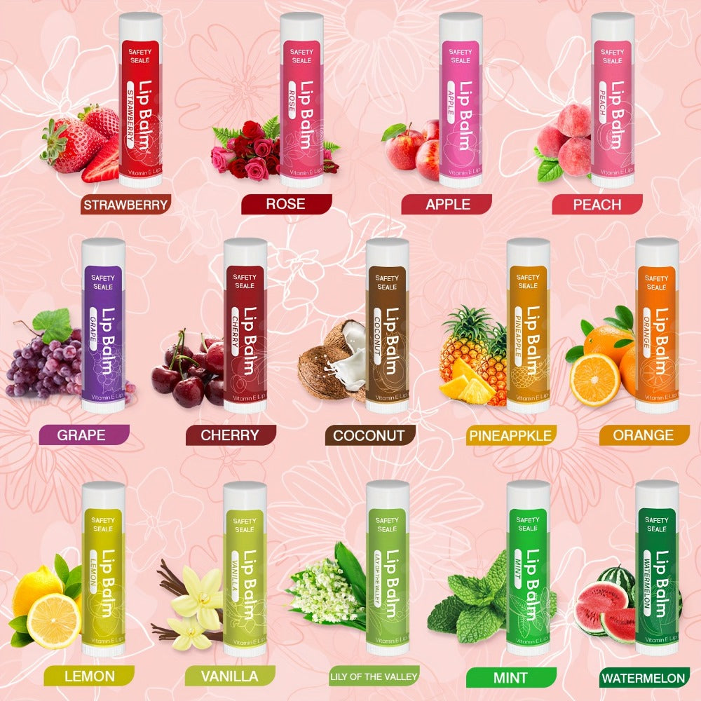 Bulk Lip Balm Set 84 Pcs with Vitamin E & Coconut Oil — 14 Flavors Natural Moisturizing Lip Balm, Non-GMO Formula, Repairs Dry Chapped Lips, Valentine's Day & Holiday Gift for Wome - product image 2