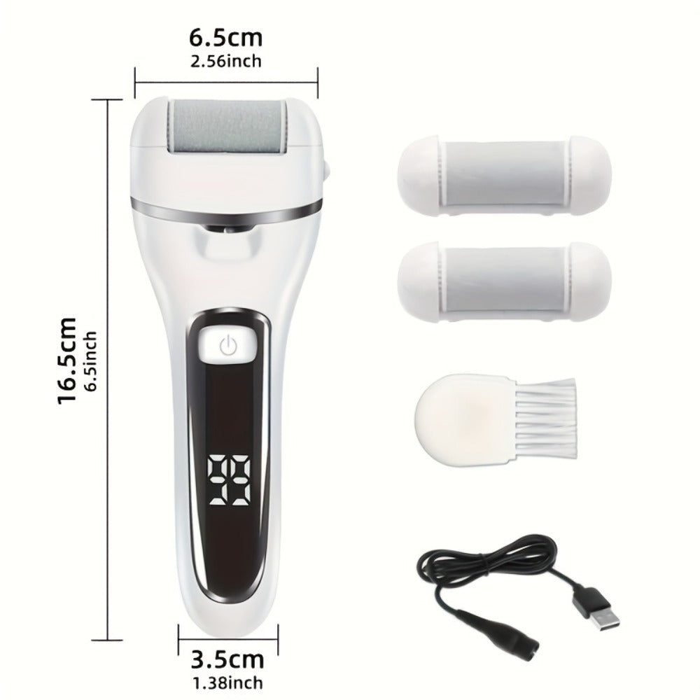 Electric Pedicure Foot File 10-in-1 Kit – Rechargeable with Digital Display, 3 Roller Heads, Dead Skin & Hard Skin Remover for Men & Women - product image 12