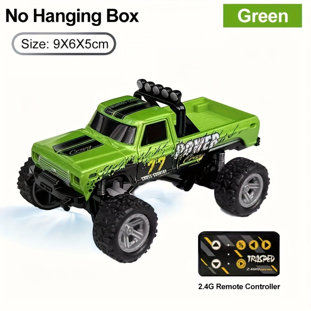 Mini RC Car 1/64 Scale High-Speed Off-Road Monster Truck | 2.4GHz Alloy Die-Cast Remote Control Car with Shock Absorber, All-Terrain Climbing RC Toy Gift for - product image 5