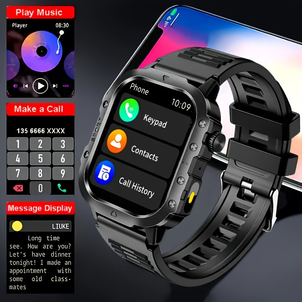 Large-Screen Smartwatch Compatible for iPhone & Android, Wireless Smartwatch with Wireless Calling/SMS, Fitness Tracker, Remote Camera Control, USB - product image 4