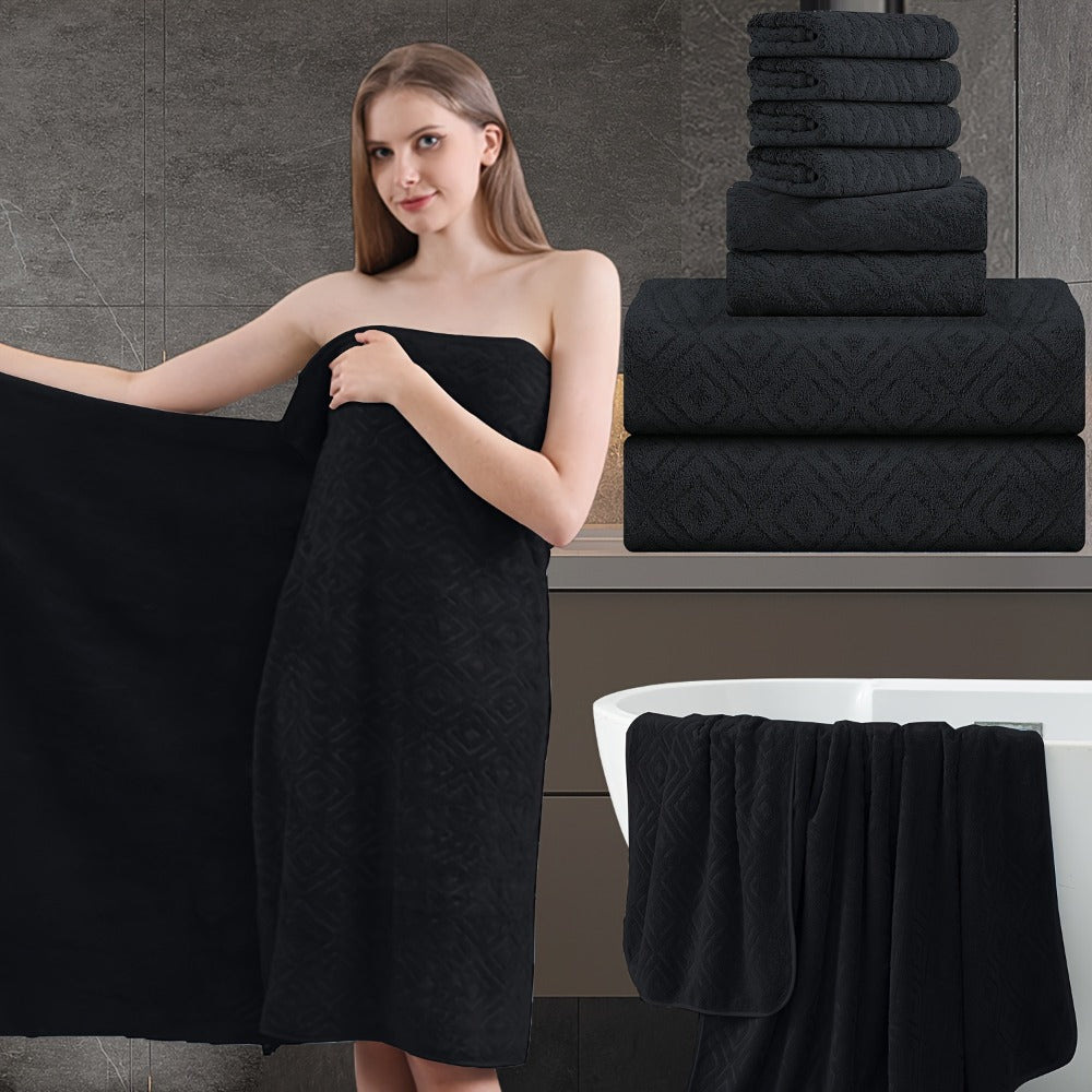 700GSM Bath Towel Set 8 Piece Extra Large Ultra Soft Thick - Highly Absorbent Quick Dry | 2 Oversized Bath Towels 2 Hand Towels 4 Washcloths | 16 Colors | Bathroom Hotel Gym Spa Ad - product image 23