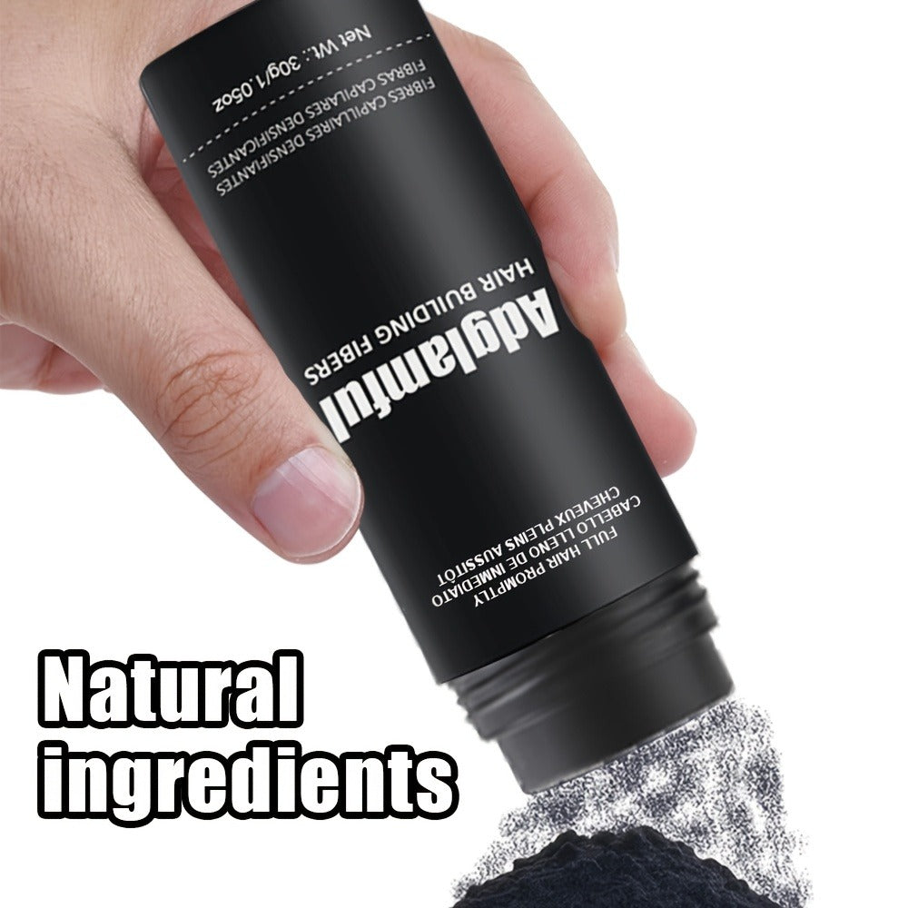 Hair Building Fibers 30g Large Size - Instant Thinning Hair Concealer for Volume, Thickness & Hairline Coverage | Natural Look | Unisex for Men & Women | Black & Dark Brown - product image 7