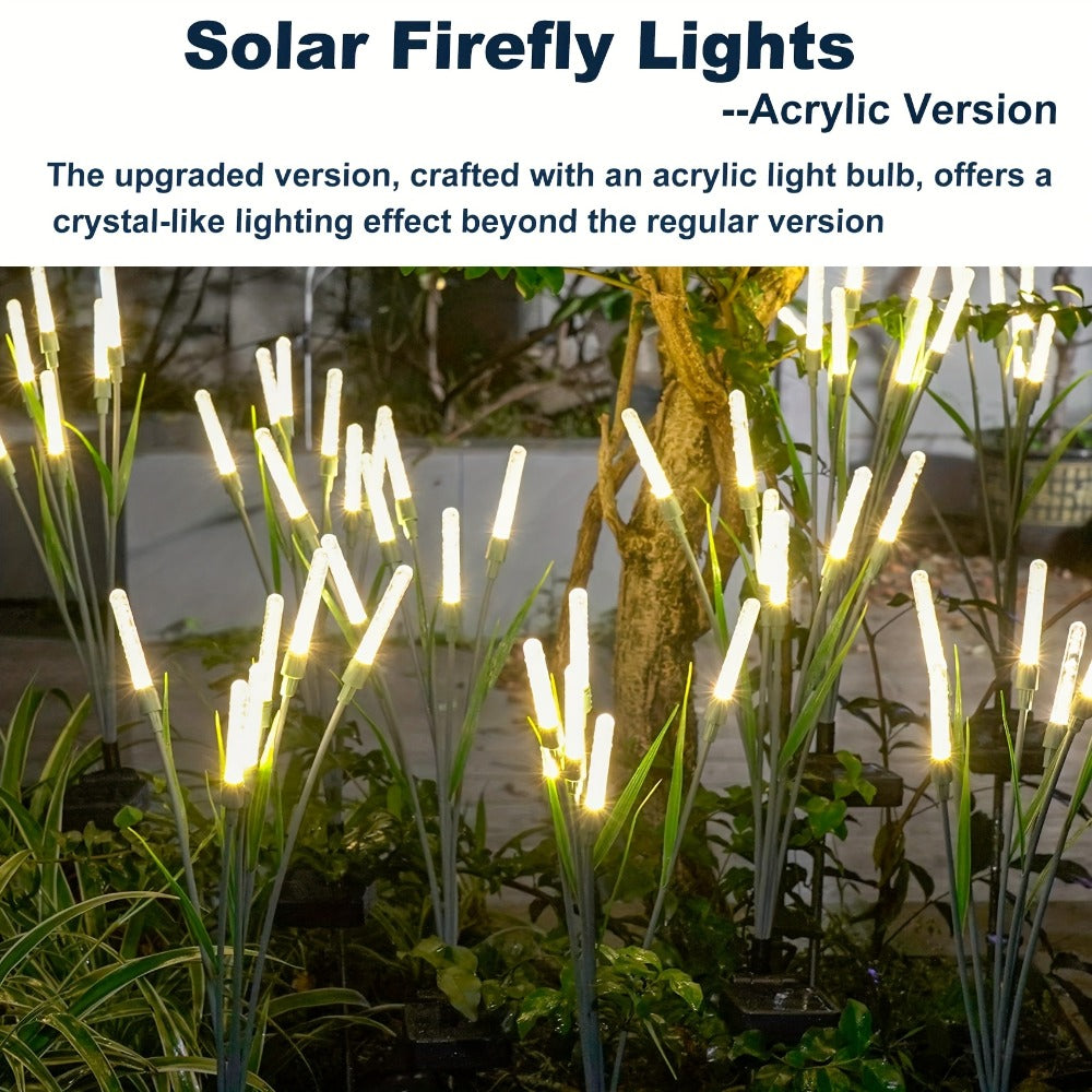 Solar Bubble Pathway Lights Outdoor 4 Pack – IP44 Waterproof Acrylic Reed Stake Lights Auto On/Off Dusk to Dawn | Warm White Solar Powered LED for Garden, Yard, Driveway, Walkway & - product image 10
