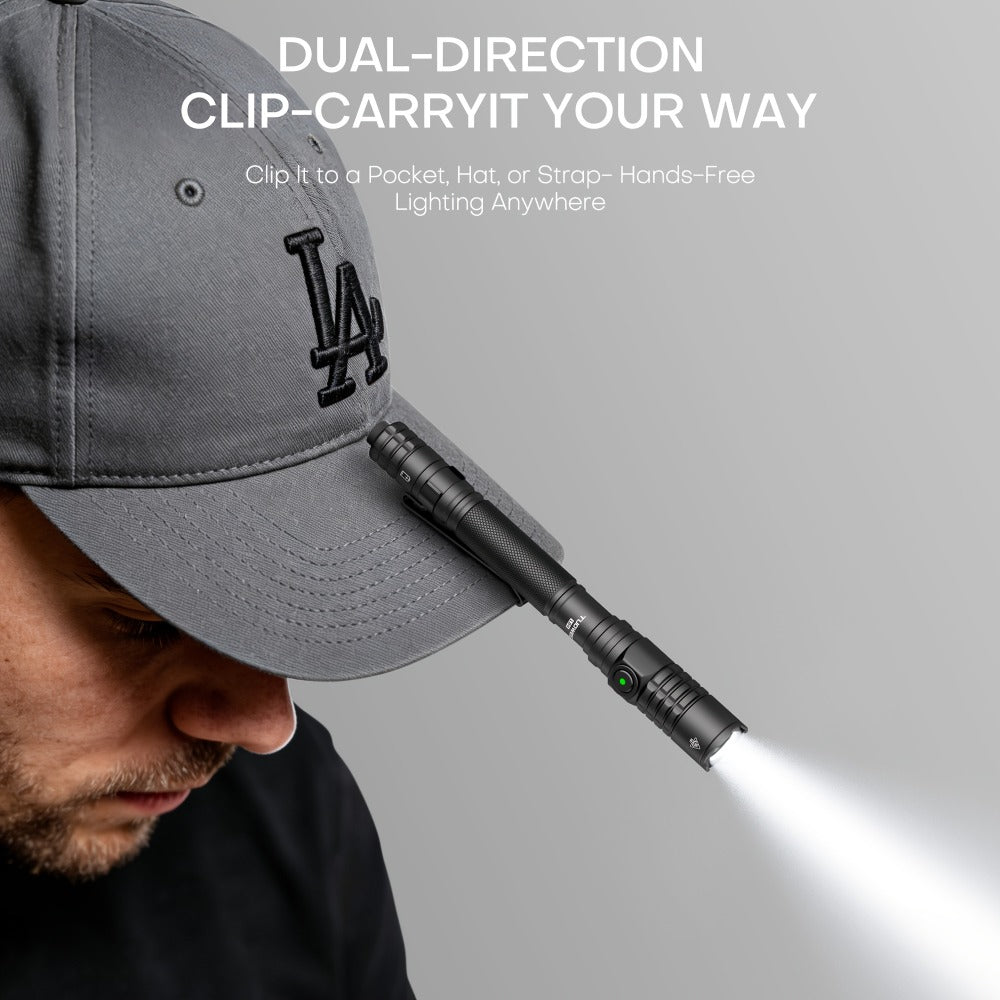 Tactical Penlight 1200 Lumen EDC Flashlight | High-Brightness Torch with Tail Switch Multi-Mode | Slim Pocket Light for Everyday Carry, Camping, Outdoor Activities & Work Lighting - product image 16