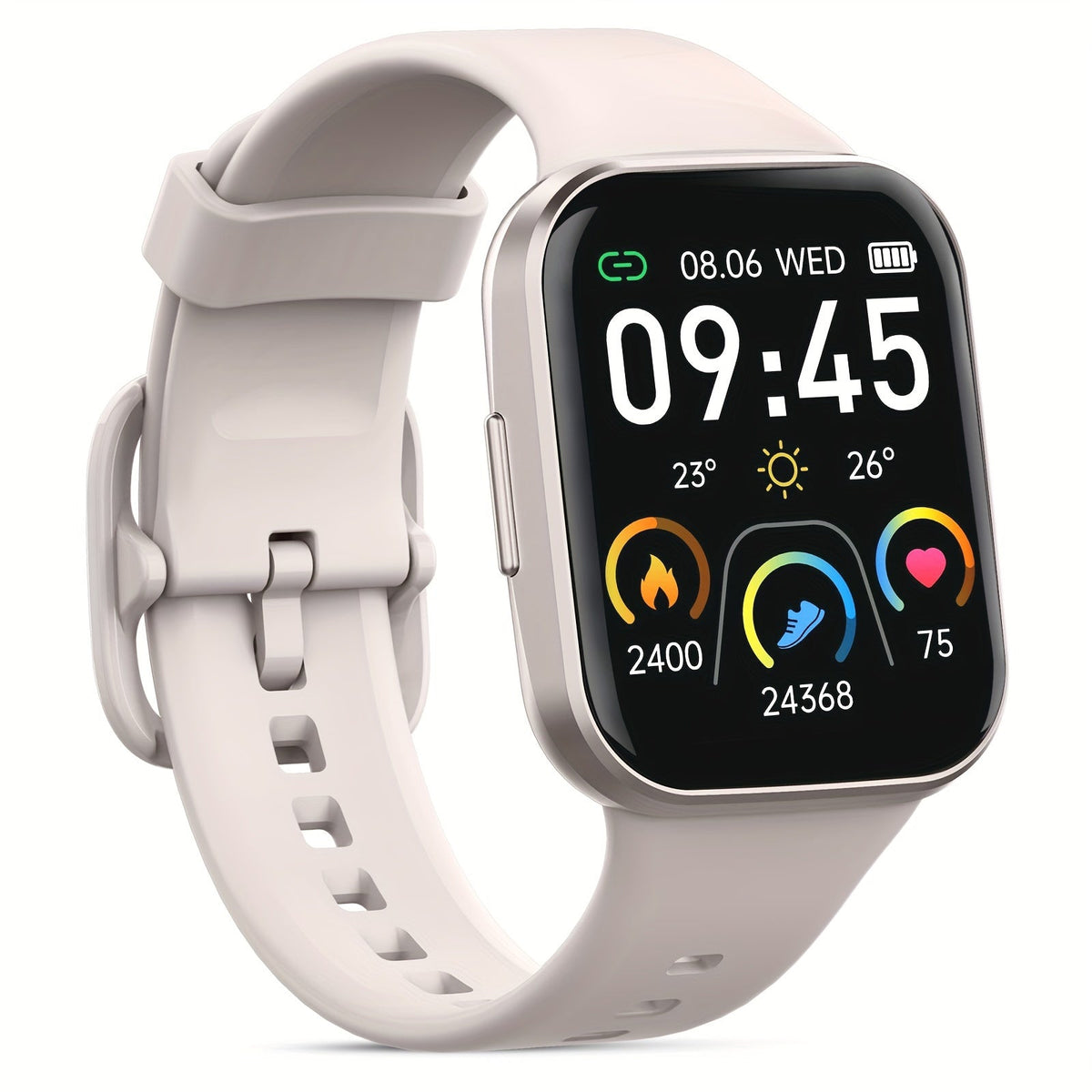 1.69" HD Screen, 25 Sports Modes, IP68 – Fitness Tracker Smartwatch