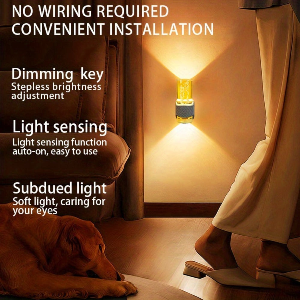 LED Plug-In Night Light with Dimmable 3000K Warm Light & Auto Sensor, 2 Pack for Hallway Bedroom - product image 10