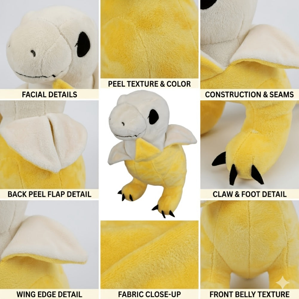 Banana Dinosaur Plush Toy 9.5 Inch Kawaii T-Rex Stuffed Animal – Cute Soft Squishy Dino Plushie for Kids Toddlers, Funny Unique Birthday Easter Christmas Gift - product image 4