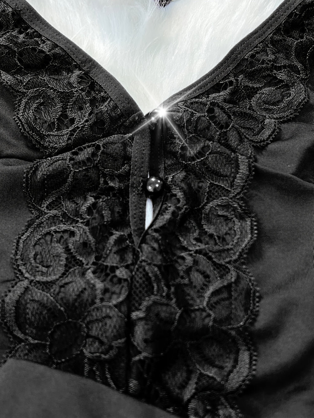 Solid Color Lace Splicing Halter Neck Tie Backless Button Splicing Bilateral Side Opening Lace Splicing Soft -friendly Sexy Home Pajamas Set - product image 22