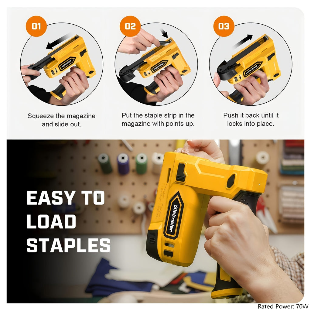 Bielmeier 20V/4V Cordless 2-in-1 Stapler/Nailer, Brad Nailer Without Compressor and Cord, Lightweight Design, with Safety Striker Guard, Battery&Charger - product image 11