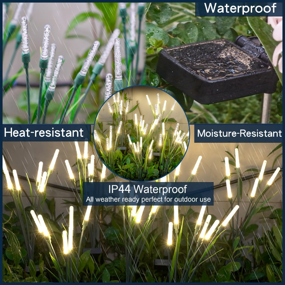 Solar Bubble Pathway Lights Outdoor 4 Pack – IP44 Waterproof Acrylic Reed Stake Lights Auto On/Off Dusk to Dawn | Warm White Solar Powered LED for Garden, Yard, Driveway, Walkway & - product image 8