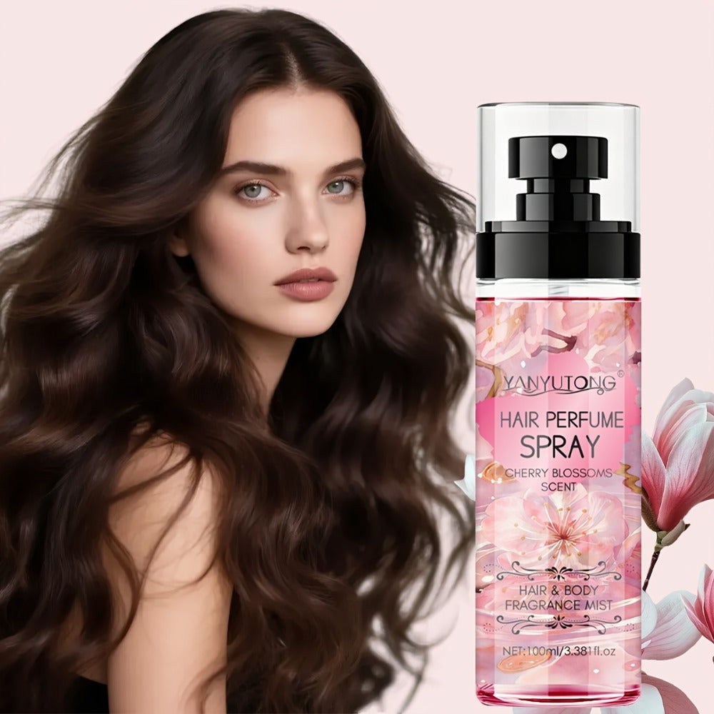 Hair Perfume Mist Cherry Blossom Scent 100ml - 24-Hour Long Lasting Fragrance Lightweight Non-Greasy No-Wash Aromatic Hair Spray for Daily Use Date Night Travel Gift for Her - product image 2