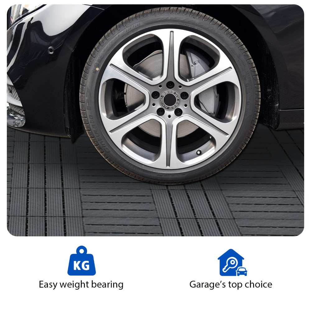 Interlocking Deck Tiles 44pcs 12"x12", Waterproof Outdoor Patio Flooring Tiles, PP Plastic Interlocking Floor Tiles for Balcony Pool Backyard Terrace, Easy Install All-Weather Anti - product image 6