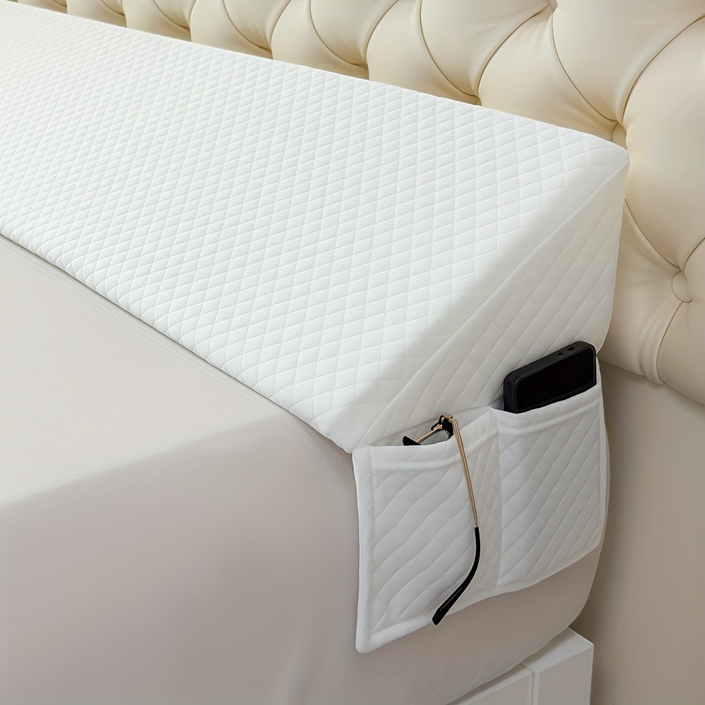 Bed Wedge Pillow - Bed Gap Filler Mattress Wedge Headboard Pillow Close The Gap 0-7" Between Your Headboard and Mattress Or Wall for Sleeping Backrest Pillow - product image 2